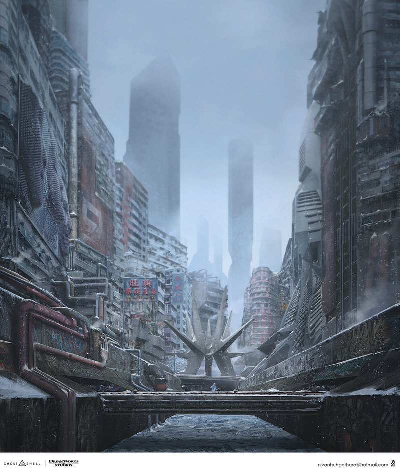 Illustration for article titled The Incredible Art Of The Ghost In The Shell Movie